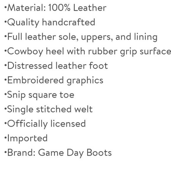 NWT Men's East Carolina University Pirates Gameday Cowboy Boots - Picture 7 of 8